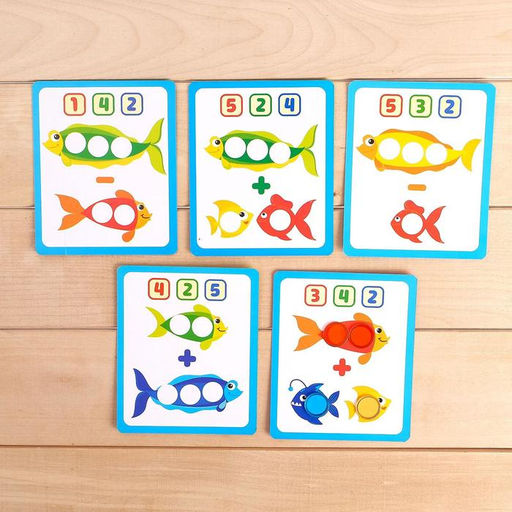 Магнитный набор Умная рыбалка, счёт, цвета, логика, по методике Монтессори - Iq-zabiaka фото 2