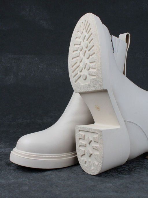 04-M3-L807 BEIGE Ботинки зимние женские (натуральная кожа, натуральный мех)