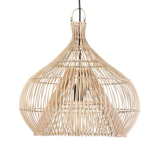 Светильник потолочный из ротанга «Руди», 1×120 Вт, Е27, 60×60×30 см