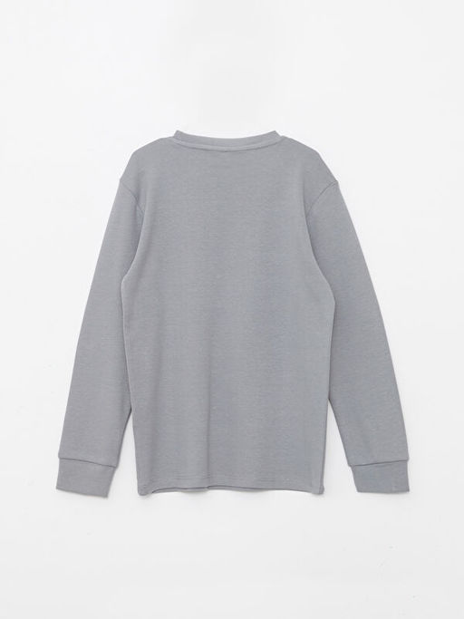 Bisiklet Yaka Star Wars Bask?l? Uzun Kollu Erkek ?ocuk Ti??rt - Waikiki фото 2