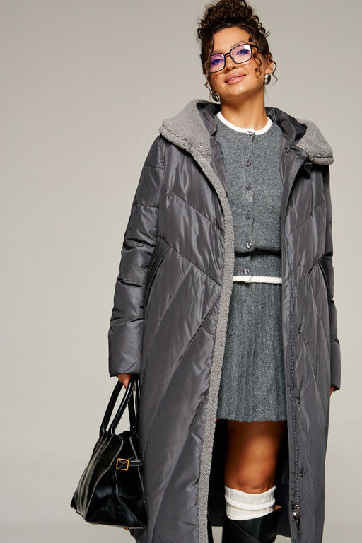 Пальто Beautiful Free 8017 графит