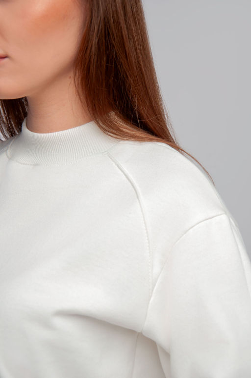 Арт. 2532 Костюм с брюками женский 44-50 (4 шт) Цвет:верх-молочный, низ-молочный - Калинка фото 5