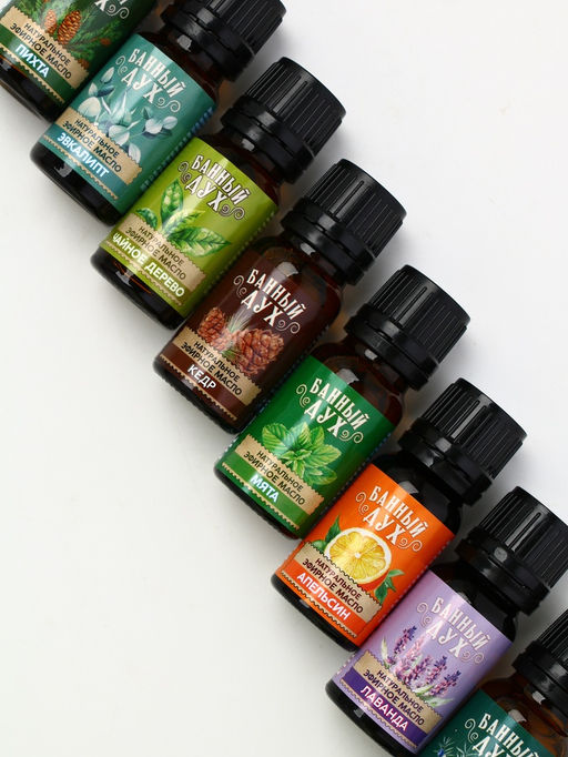 Эфирное масло, набор 8 шт. × 10 мл, Банный Дух