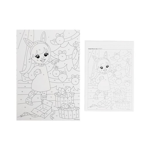 Набор для творчества. Картина по номерам и гравюра-открытка В ожидании Нового года - Школа талантов фото 5