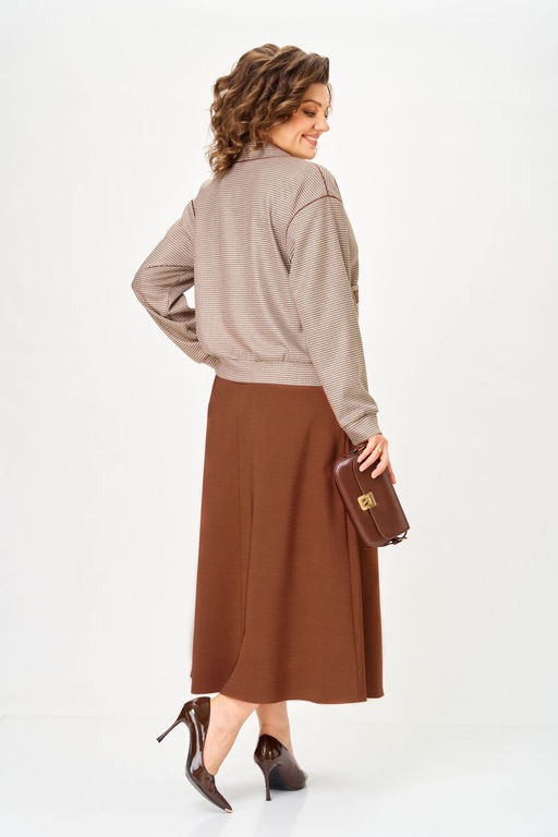 Костюм Aira Style 24131 бежево-коричневый