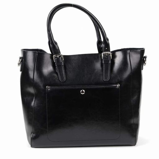 Женская кожаная сумка 1455 Блек - Cidirro фото 2