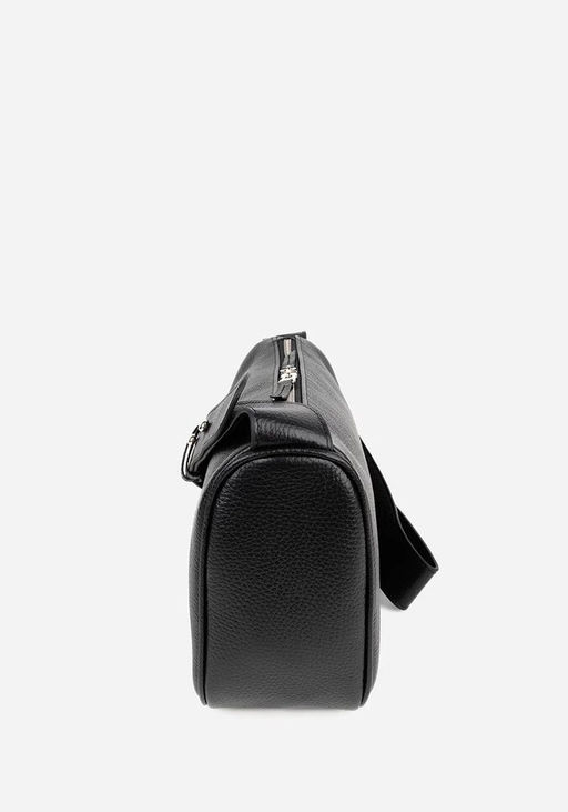 Сумка женская через плечо с широким ремнем L220 кожа черная К94 (С4000 кожгалантерея) - L-craft фото 6