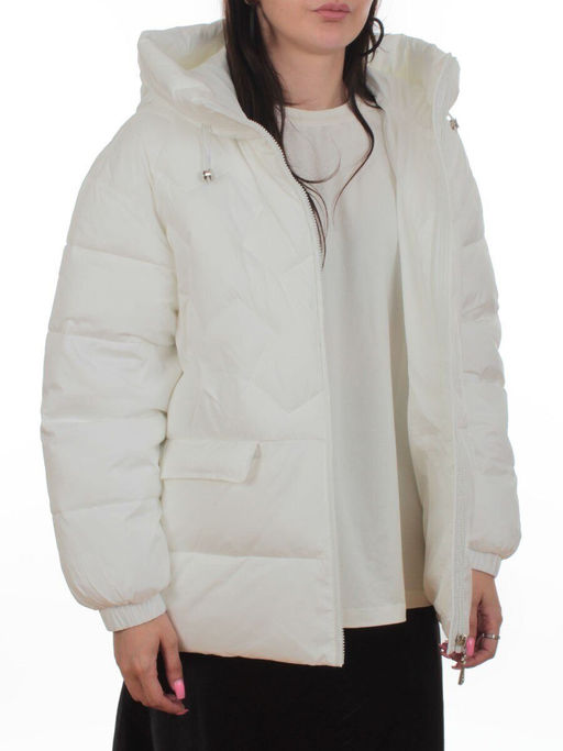 2309 WHITE Куртка зимняя женская (200 гр. холлофайбер)