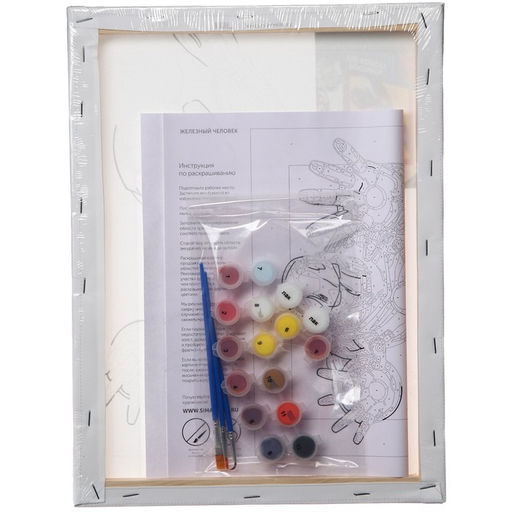 Картина по номерам с подрамником «Железный человек», 30×40 см, Мстители