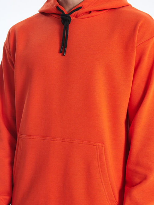 Uzun Kollu Erkek Kal?n Hoodie