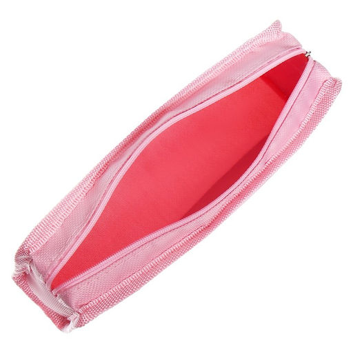 Пенал школьный на молнии Calligrata «Аниме», 2 отделения, розовый