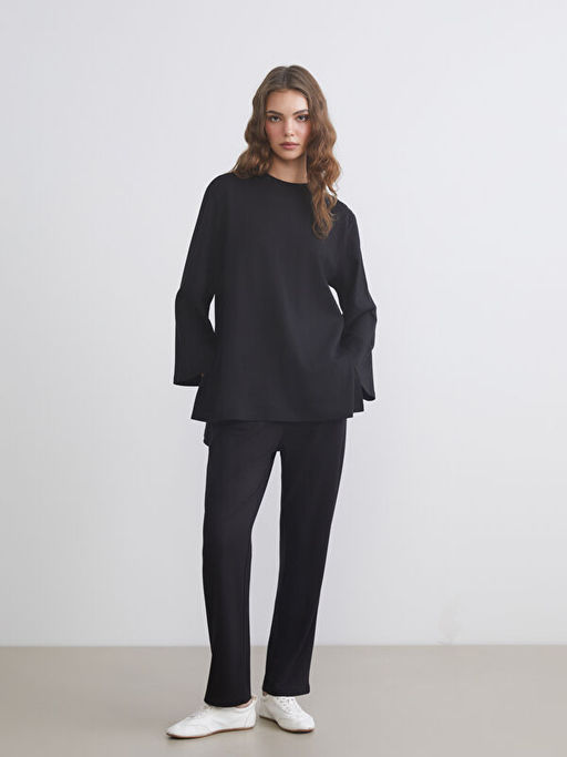 Bisiklet Yaka Oversize Kad?n Tunik