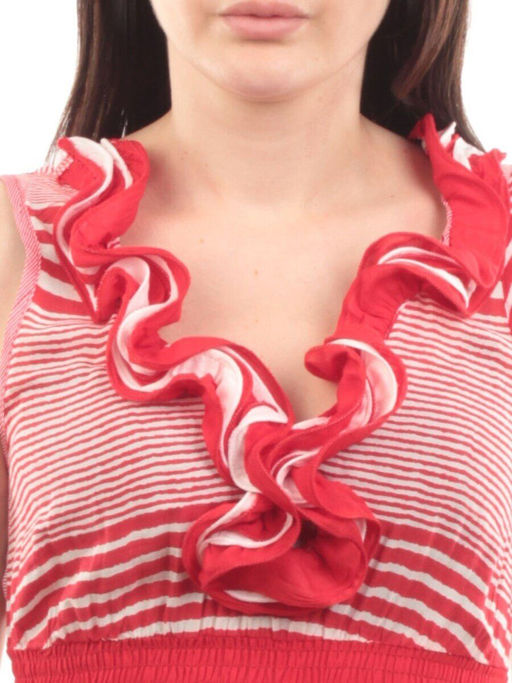 NK3391 RED/WHITE Платье летнее (65% хлопок, 35% вискоза)