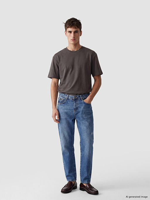 745 Baggy Fit Erkek Jean Pantolon