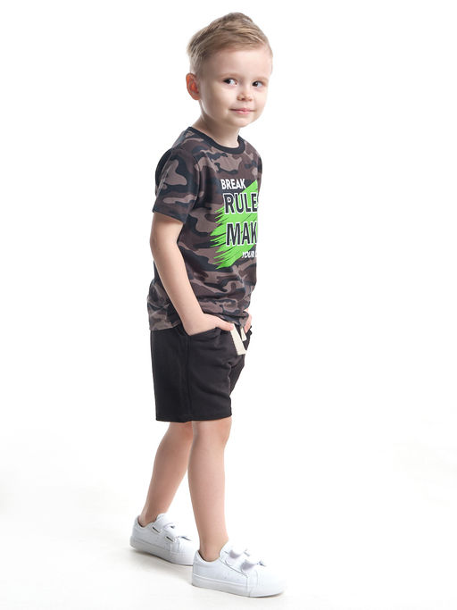 Комплект с шортами UD 7852/22-9846 камуфляж/черный - Mini maxi фото 5