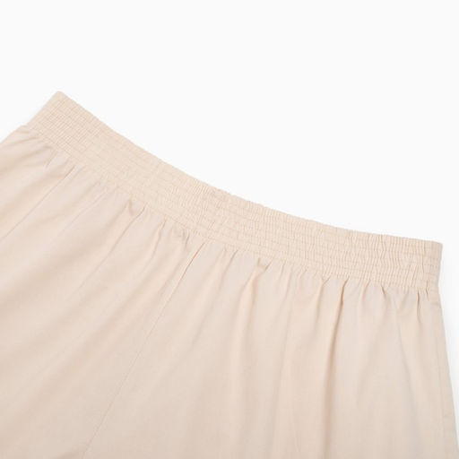 Костюм женский (рубашка, шорты) MINAKU: Oversize, молочный, размер 44