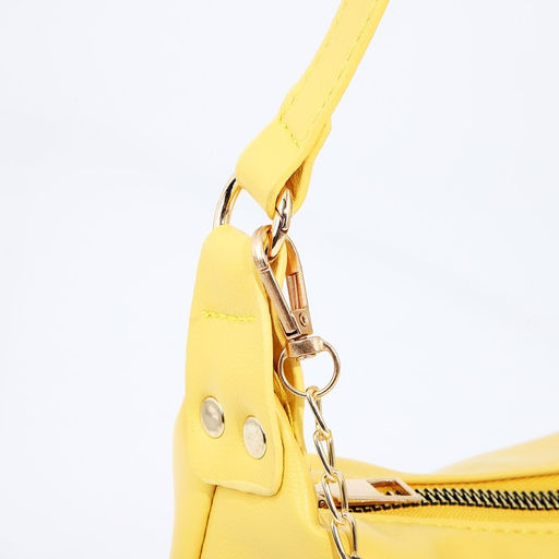 Сумка-багет на молнии, цвет жёлтый - Simaland фото 5