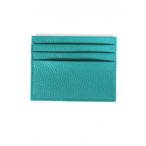 Визитница-кардхолдер Croco-ВК-214 н/к, 1отд, 3карм, бирюза флотер (110) 264656  фото 2