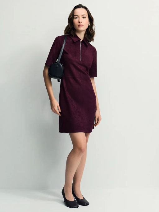 Платье мини из искусственной замши / Zarina