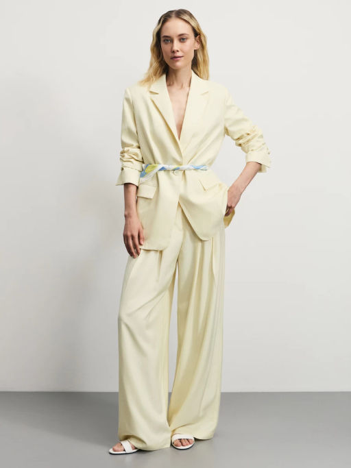 Прямые брюки с вискозой в составе / Zarina  фото 2