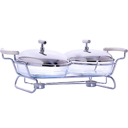 24155 Мармит двойной со свеч.1,5+1,5 л. MB (х4)