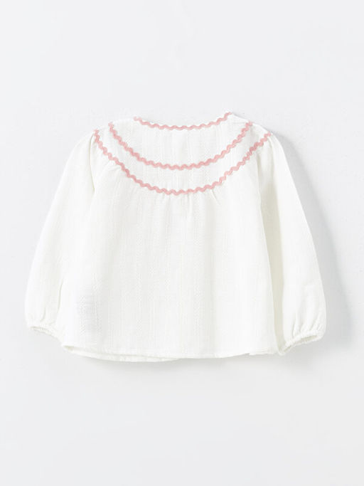 Bisiklet Yaka Uzun Kollu K?z Bebek G?mlek - Waikiki фото 2