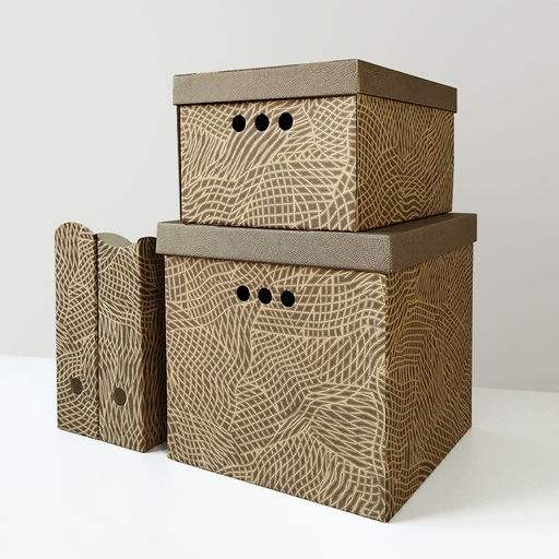 Короба картонные, 31.5*31.5*31.5 см, набор 3 шт. Valiant  фото 11