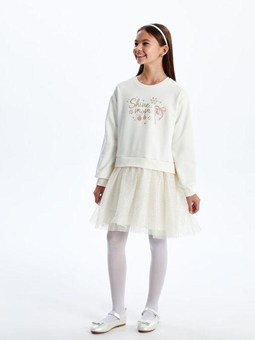 Bisiklet Yaka K?z ?ocuk Elbise - Waikiki фото 3