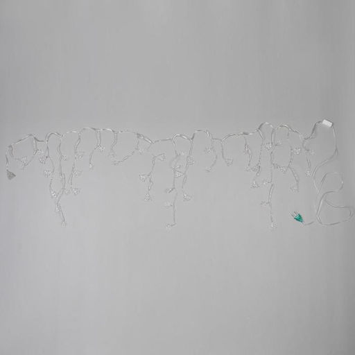 Гирлянда Бахрома 1.8?0.5 м с насадками Ёлки и снежинки, IP20, прозрачная нить, 48 LED, свечение мульти (RG/RB), мигание, 220 В - Luazon lighting фото 8