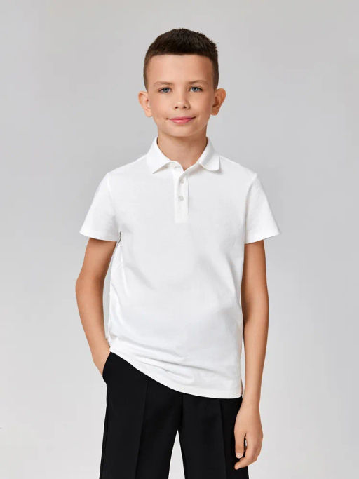 ACOOLA / Сорочка-поло верхняя для мальчиков Arash белоснежный  фото 5
