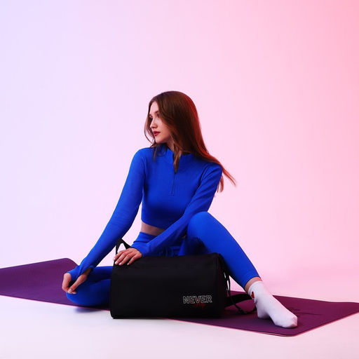 Сумка спортивная Never stop, 40х21х19 см, отдел на молнии, цвет чёрный - Nazamok фото 5