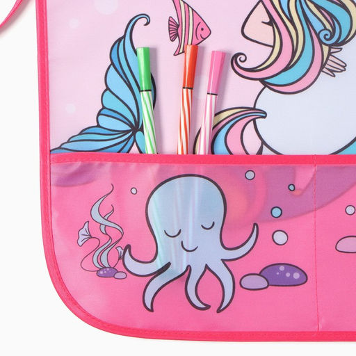 Набор детский для творчества Этель Mermaid фартук 49 х 39 см и нарукавники  фото 7