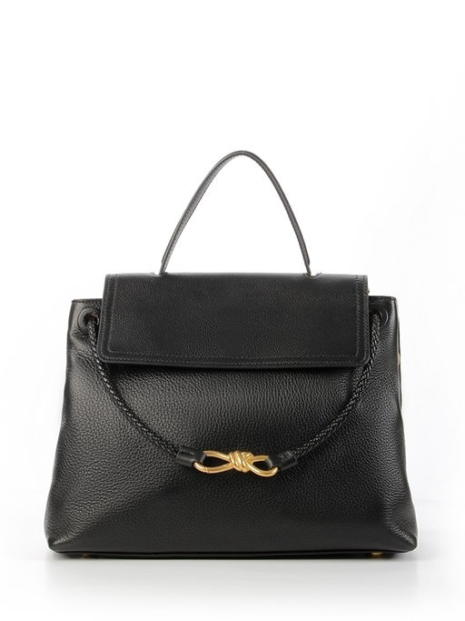 LACCOMA сумка Y2390-черный натуральная кожа полиэстер фото 3