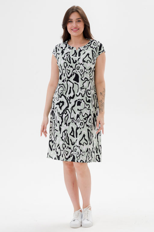 Платье женское из кулирки Стильное палитра мята макси - Амадэль фото 10