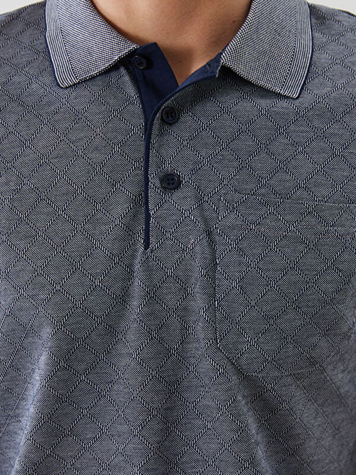 Polo Yaka Merserize G?r?n?ml? Erkek Ti??rt