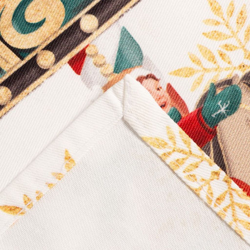 Набор новогодних салфеток Этель Новогодняя ярмарка, 40х40см 4 шт, хлопок, саржа  фото 8