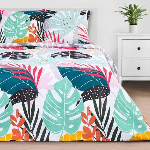 Постельное белье Этель дуэт Сolored tropics 143*215 см - 2 шт, 240*220 см, 70*70 см -2 шт  фото 8