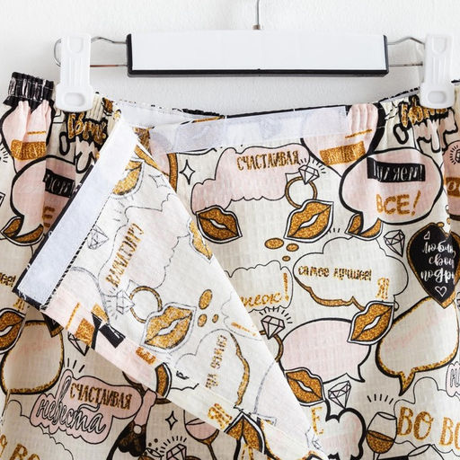 Полотенце банное Этель Девичник парео 80х144см, вафля 200г/м2, 100% хл  фото 8