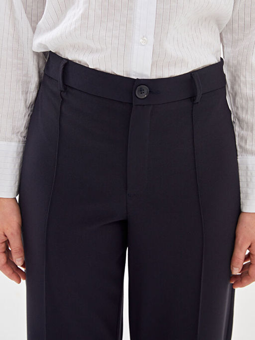 Dar Fit D?z Geni? Pa?a Kad?n Pantolon