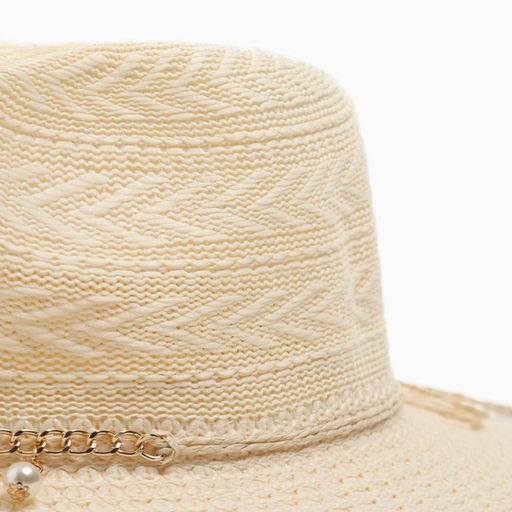 Шляпа женская летняя MINAKU цв.молочный, размер 56-58  фото 3