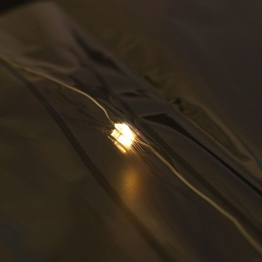 Цена за 10 шт. Плёнка для цветов упаковочная, с гирляндой, Сияние звёзд, 60 х 60 см - Дарите счастье фото 4