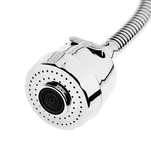 Смеситель для кухни ZEIN ZCR=2101, гибкий излив, картридж 40 мм, двухрежимный аэратор, хром