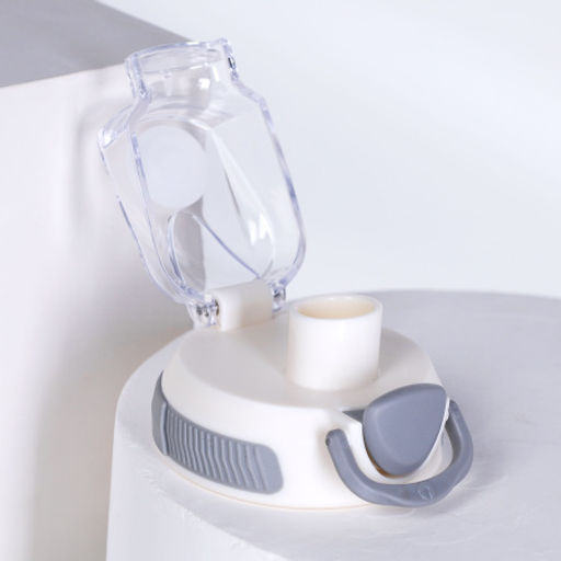 Бутылка для воды спортивная Woohooo H2O цвет White + Gray 850 ml - Галеонтрейд фото 8