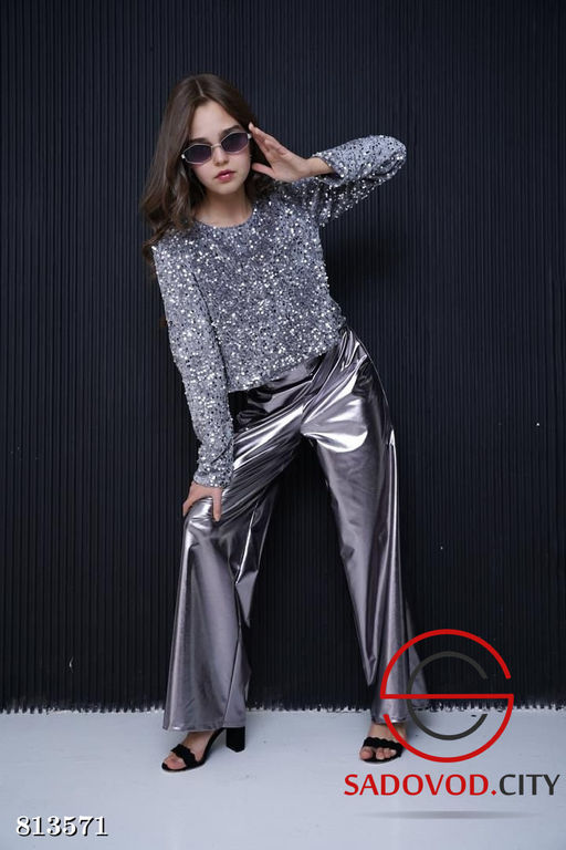 Костюм для девочки с пайетками - Bruno фото 3