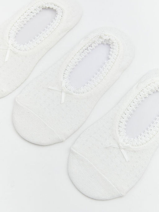 Dantel Detayl? Fiyonklu Babet ?orap 3l?