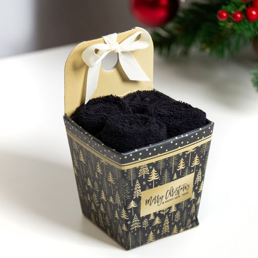 Набор махровых полотенец Этель Merry Christmas, 30?30 см - 4 шт., хлопок 100%