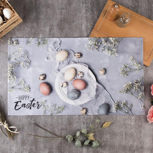 Полотенце Этель C Пасхой 40х73 см, 100% хл, саржа 190 гр/м2  фото 6