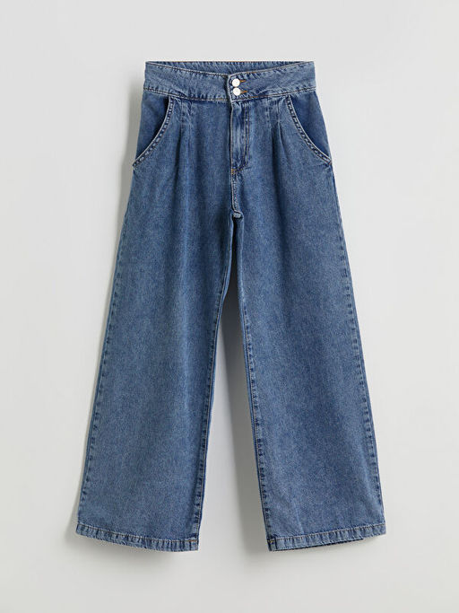 Wideleg K?z ?ocuk Jean Pantolon