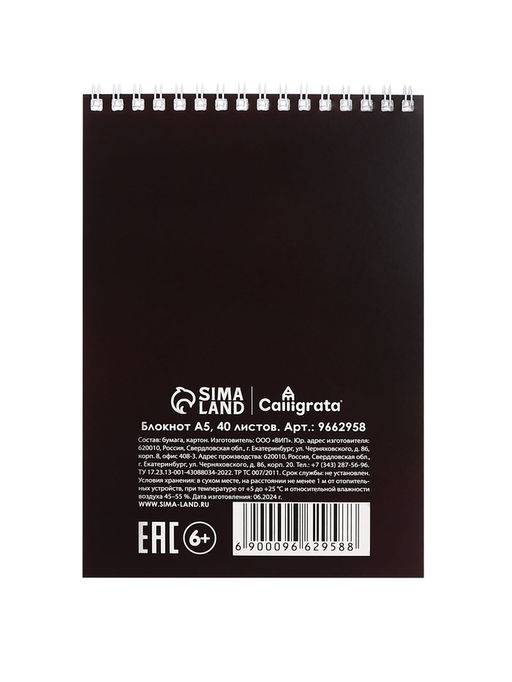 Цена за 3 шт. Блокнот А5, 40 листов в клетку на гребне «Баскетбол», обложка мелованный картон, блок офсет