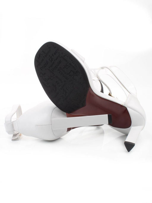 08-A78F-620D WHITE Босоножки женские (натуральная кожа)